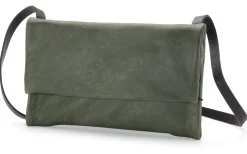 Umhänge- & Handtaschen|Handtaschen * Harold’s Lederwaren Damen-Schultertasche Clutch, Grün