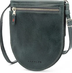 Umhänge- & Handtaschen|Handtaschen * Harold’s Lederwaren Damen-Schultertasche klein, petrol