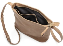 Umhänge- & Handtaschen|Handtaschen * Harold’s Lederwaren Damen-Schultertasche Rindleder Taupe