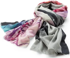 Schals & Tücher * Blue Valley Damen-Schultertuch gemustert, Multicolor