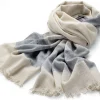 Schals & Tücher * Christiane Strobel Damen-Schultertuch gestreift, Creme-Blau