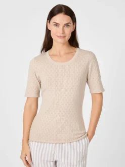 Shirts & Tops * CARE BY ME Daenhirt Ajourtrick it eide Natur