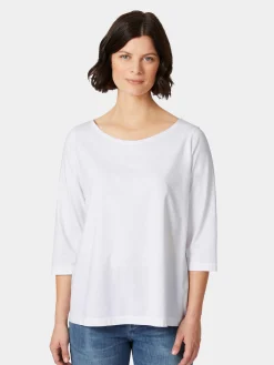 Shirts & Tops * Oska Damenshirt Halbarm Weiß