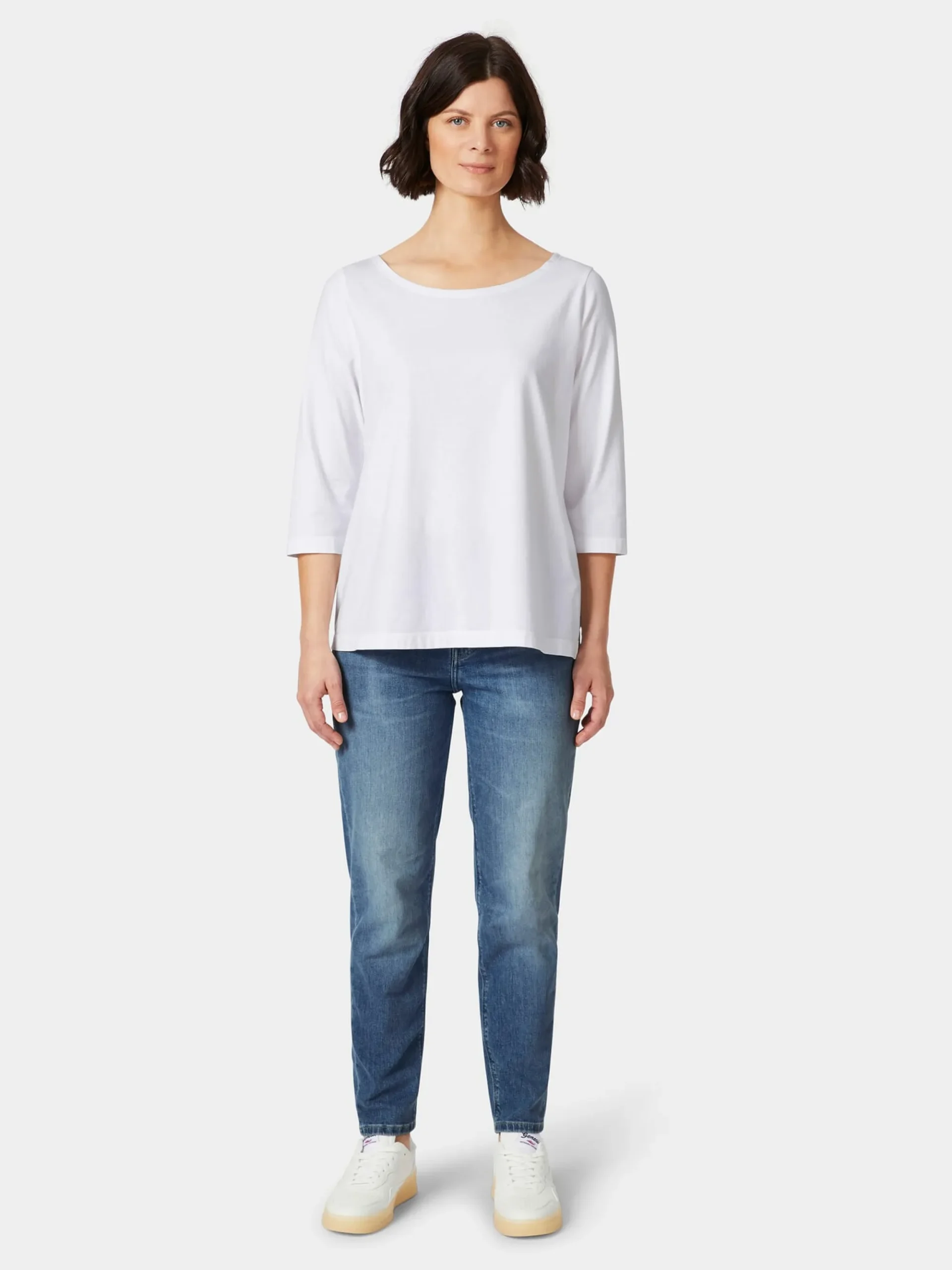 Shirts & Tops * Oska Damenshirt Halbarm Weiß
