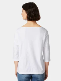 Shirts & Tops * Oska Damenshirt Halbarm Weiß