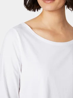 Shirts & Tops * Oska Damenshirt Halbarm Weiß