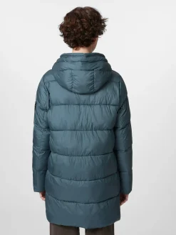 Jacken * Ecoalf Daen-Steppjacke lang Petrol