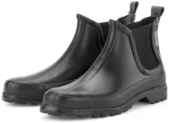 Gartenbekleidung|Gartenschuhe * Grand Step Shoes Damenstiefelette Kautschuk-Gummi Schwarz