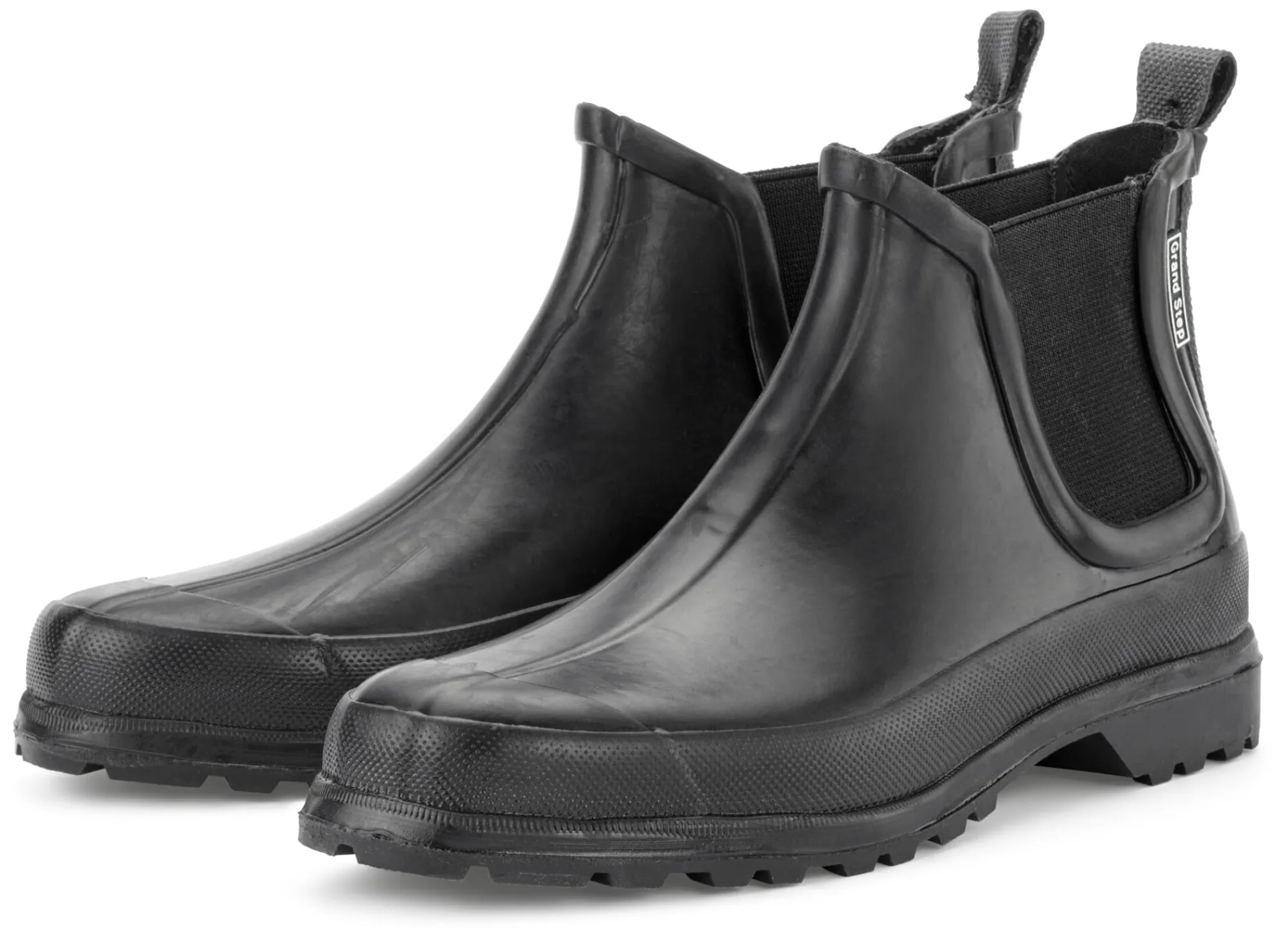Gartenbekleidung|Gartenschuhe * Grand Step Shoes Damenstiefelette Kautschuk-Gummi Schwarz