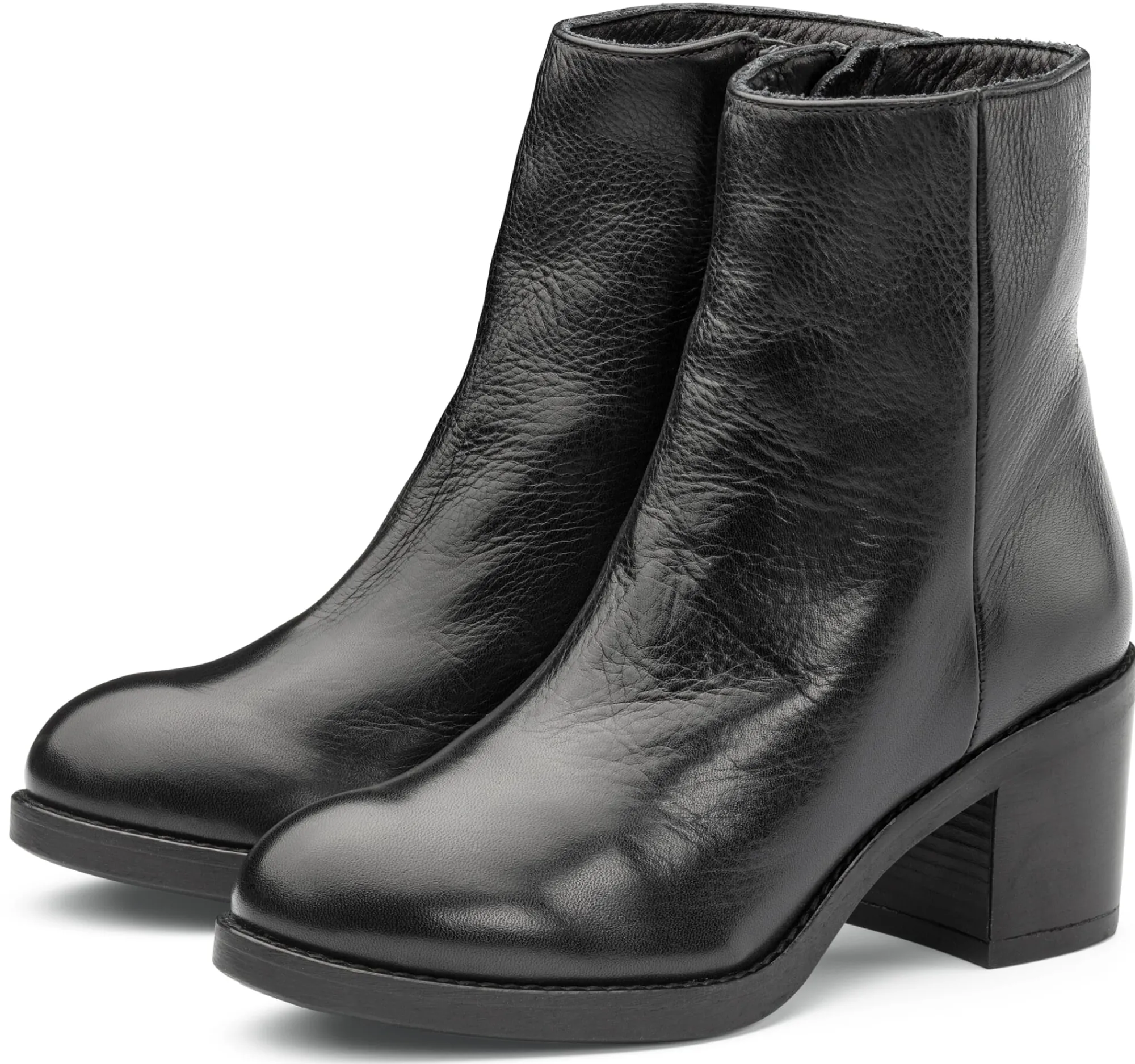 Stiefel * Werner Schuhe Damenstiefelette Rindleder Schwarz