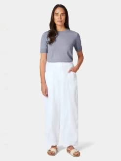 Hosen * Oska Damen-Stoffhose Weiß