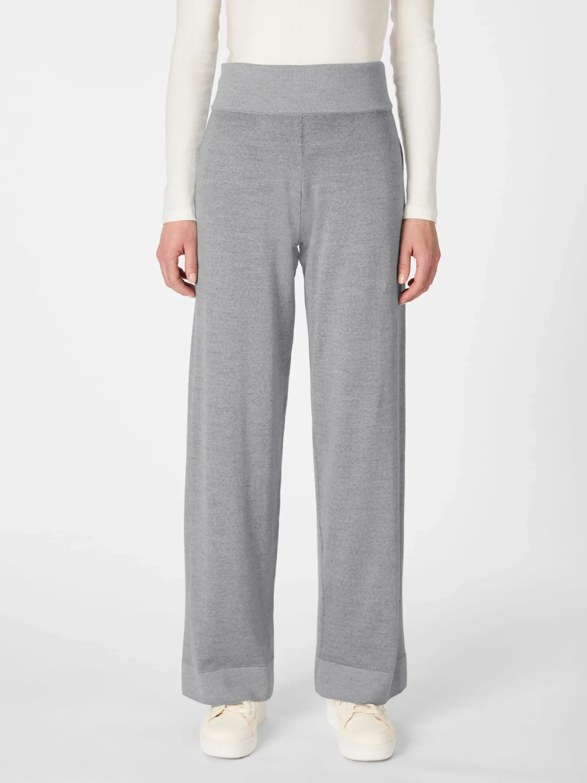 Hosen * Seldom Daen-Strickhose Hellgrau