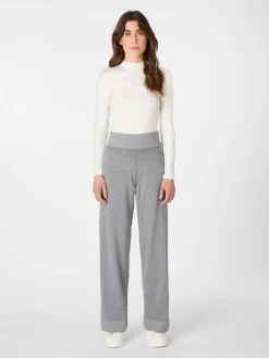 Hosen * Seldom Daen-Strickhose Hellgrau