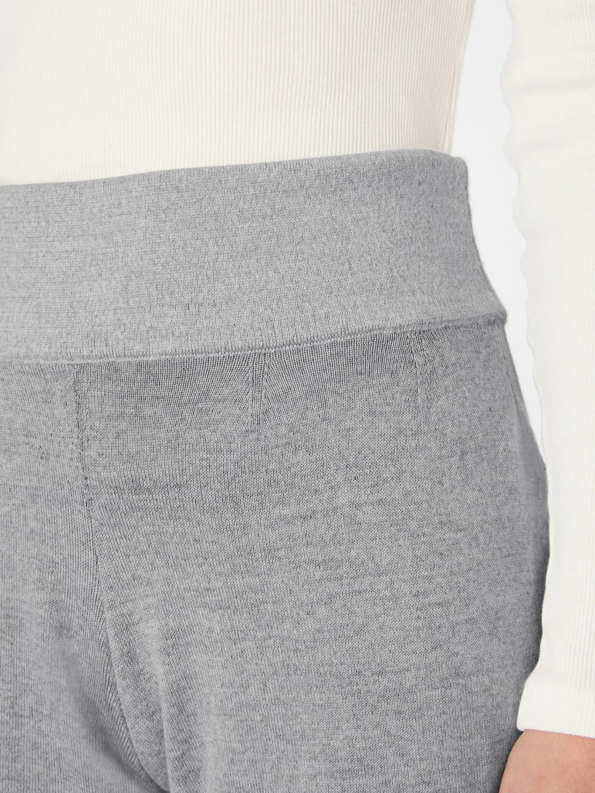 Hosen * Seldom Daen-Strickhose Hellgrau