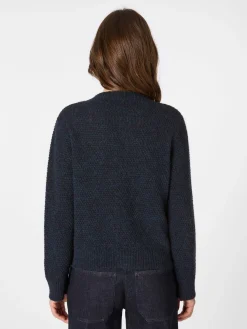 Strickjacken * Les Racines du Ciel Damen-Strickjacke Alpaka Dunkelblau
