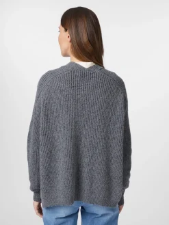 Strickjacken * Seldom Daen-trickjacke Rippe Anthrazit