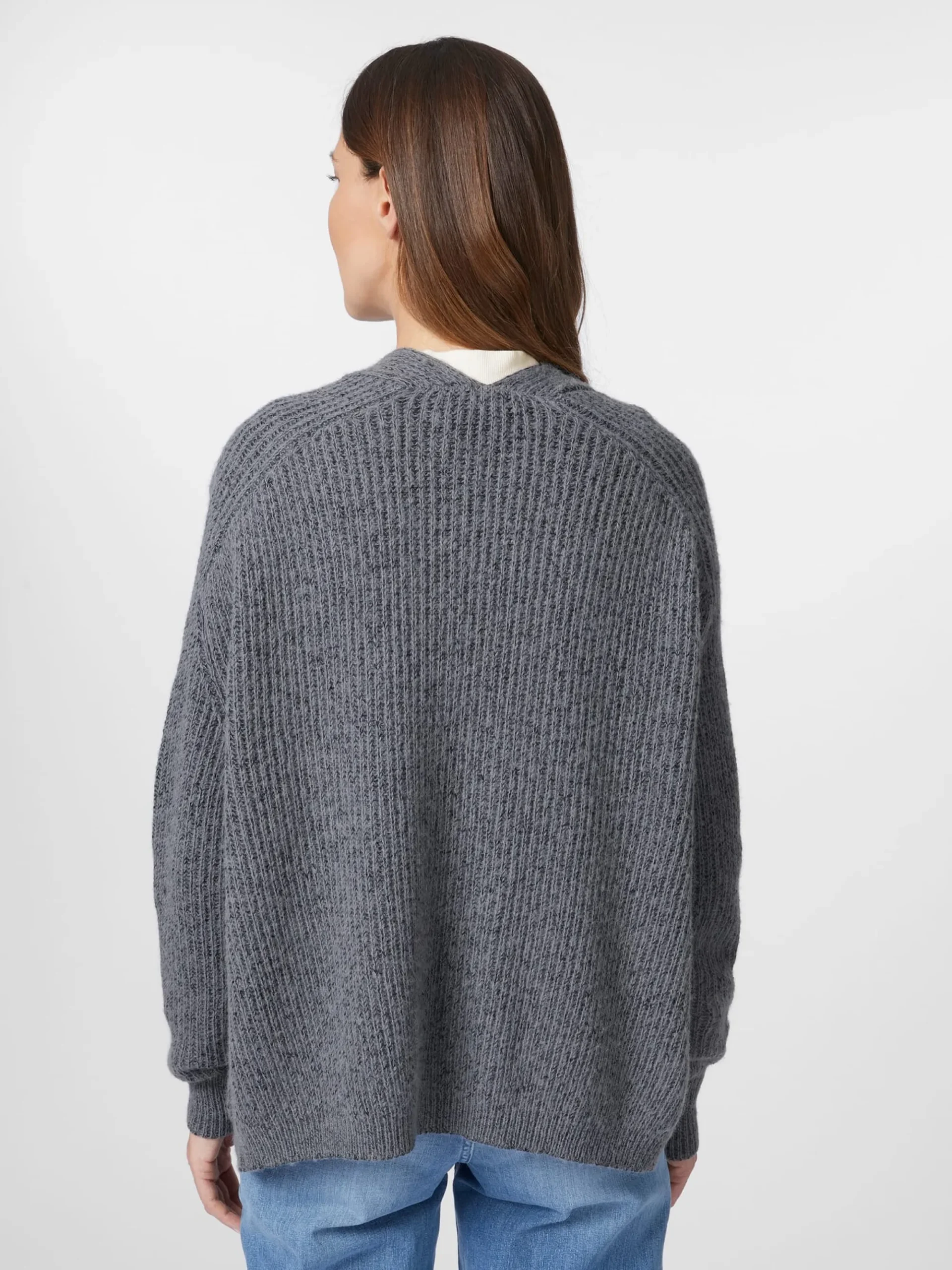Strickjacken * Seldom Daen-trickjacke Rippe Anthrazit