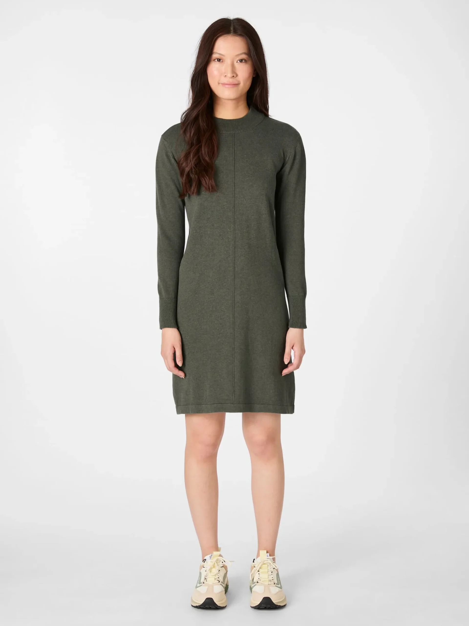 Kleider * Melawear Damen-Strickkleid Baumwolle