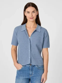 Shirts & Tops * Rifò Daen-trickpoo geknöpft Hellblau