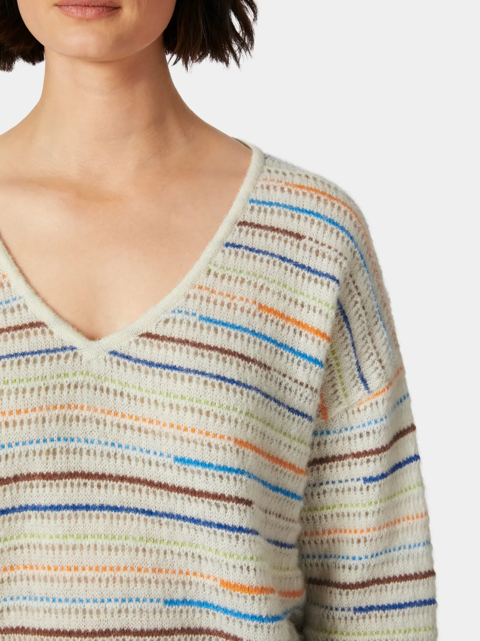 Pullover * LANIUS Damen-Strickpullover Multicolor