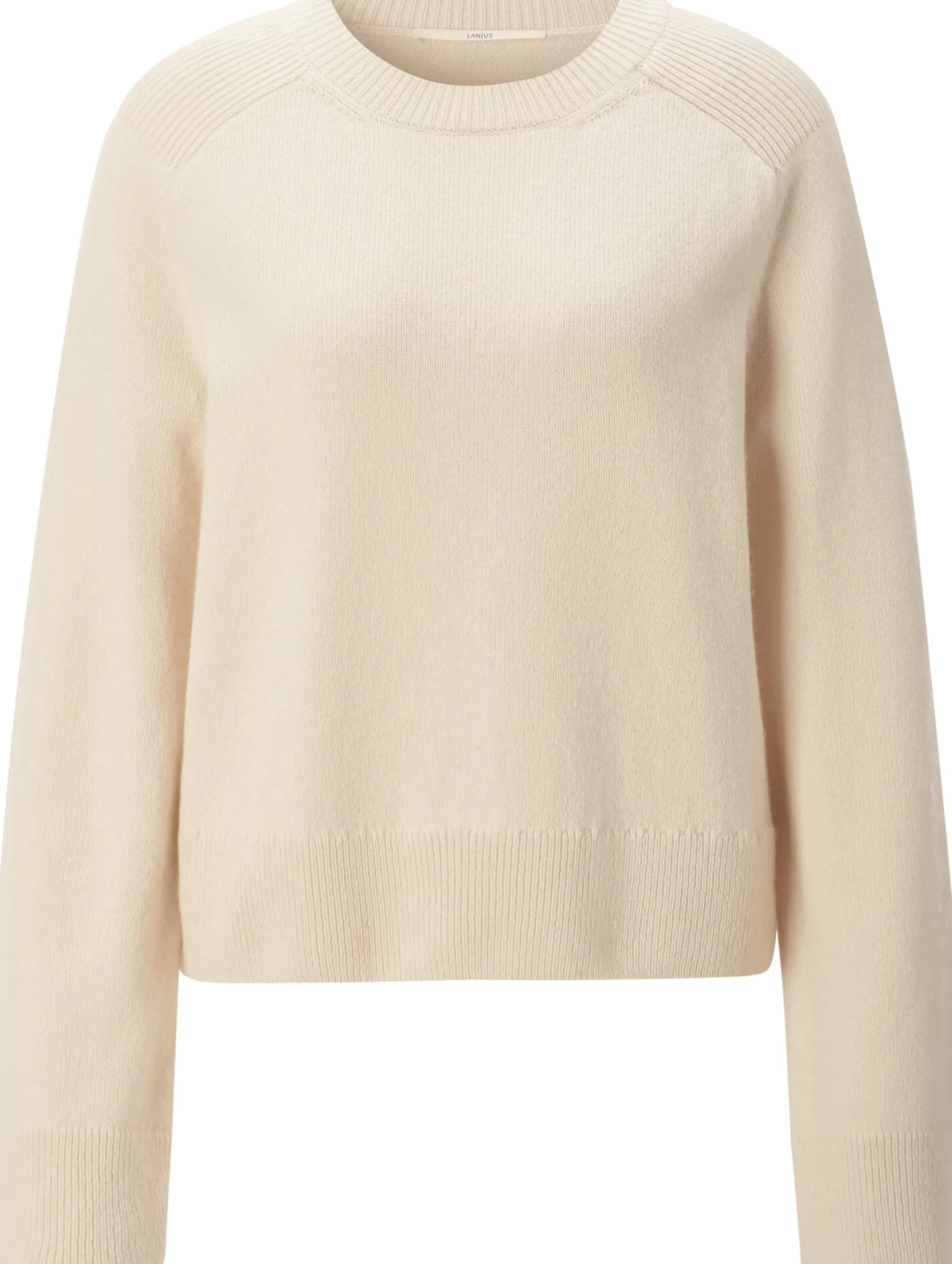 Pullover * LANIUS Damen-Strickpullover Naturweiß