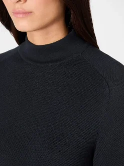 Pullover * LANIUS Damen-Strickpullover Baumwolle Navy