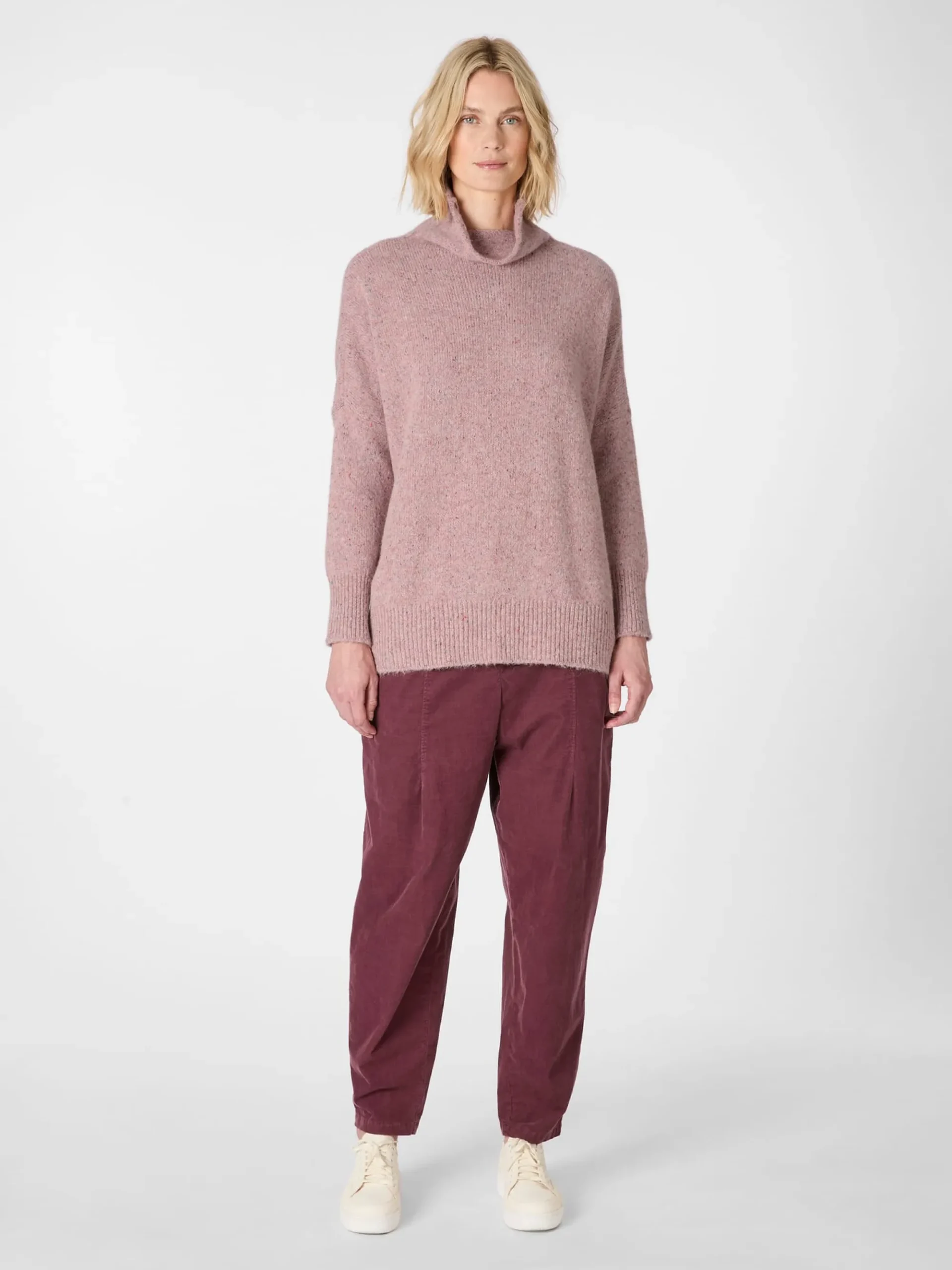Pullover * Oska Damen-Strickpullover gesprenkelt