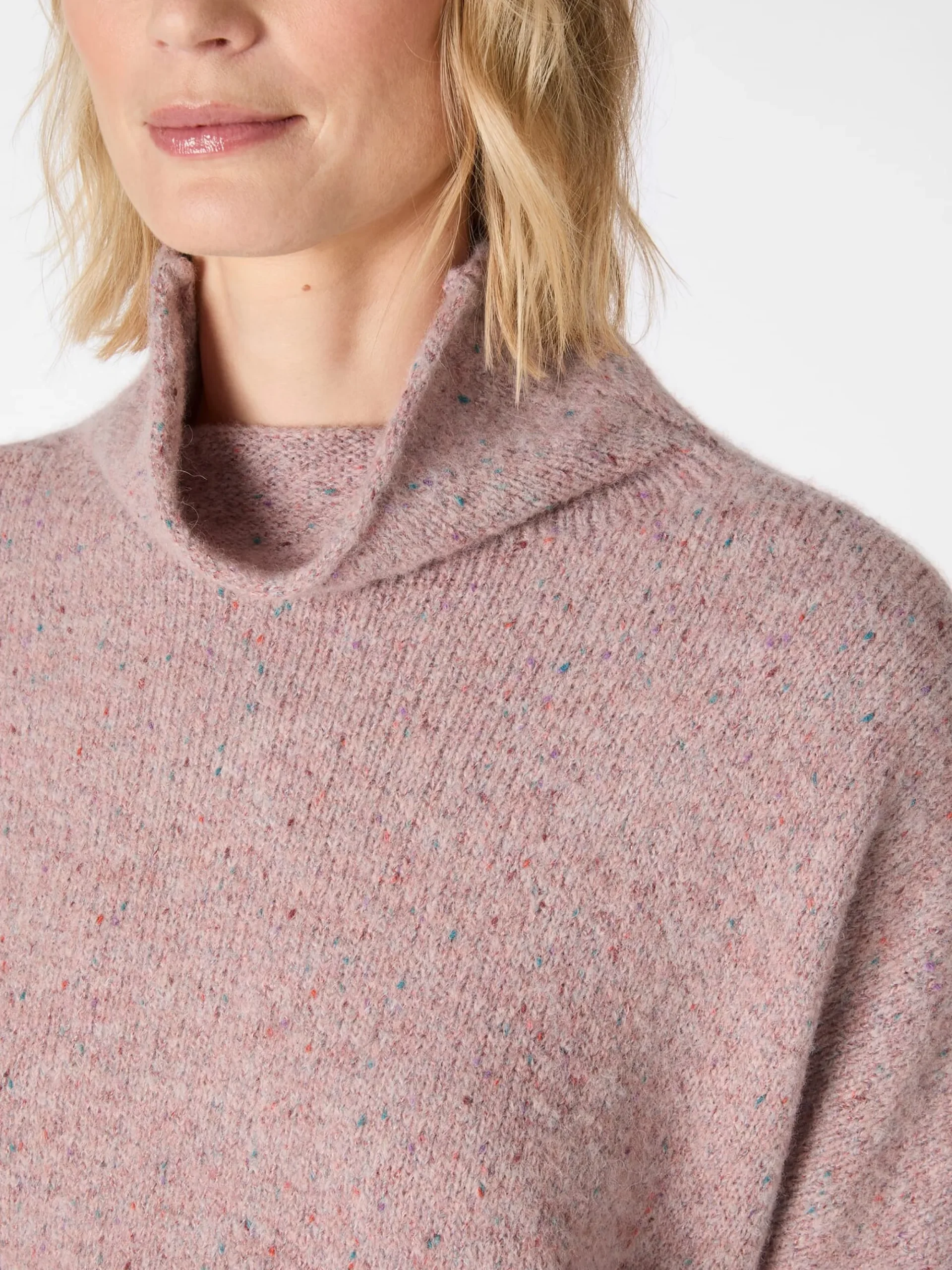 Pullover * Oska Damen-Strickpullover gesprenkelt