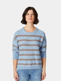 Pullover * LANIUS Damen-Strickpullover gestreift