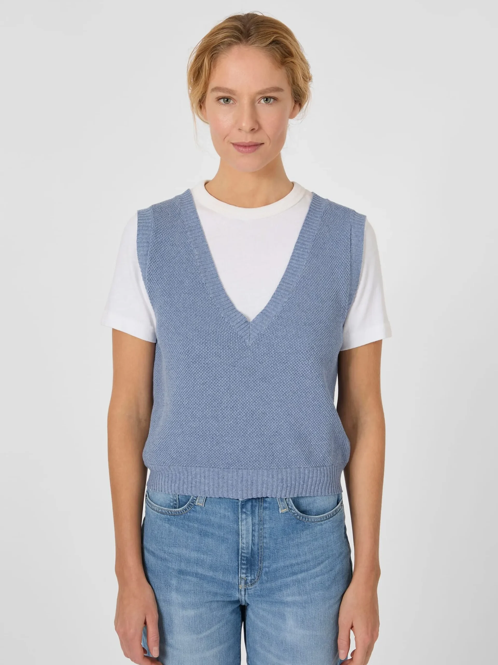 Pullover * Rifò Daen-trickpuunder Hellblau