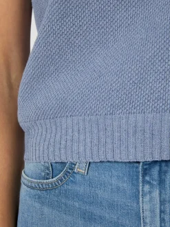 Pullover * Rifò Daen-trickpuunder Hellblau