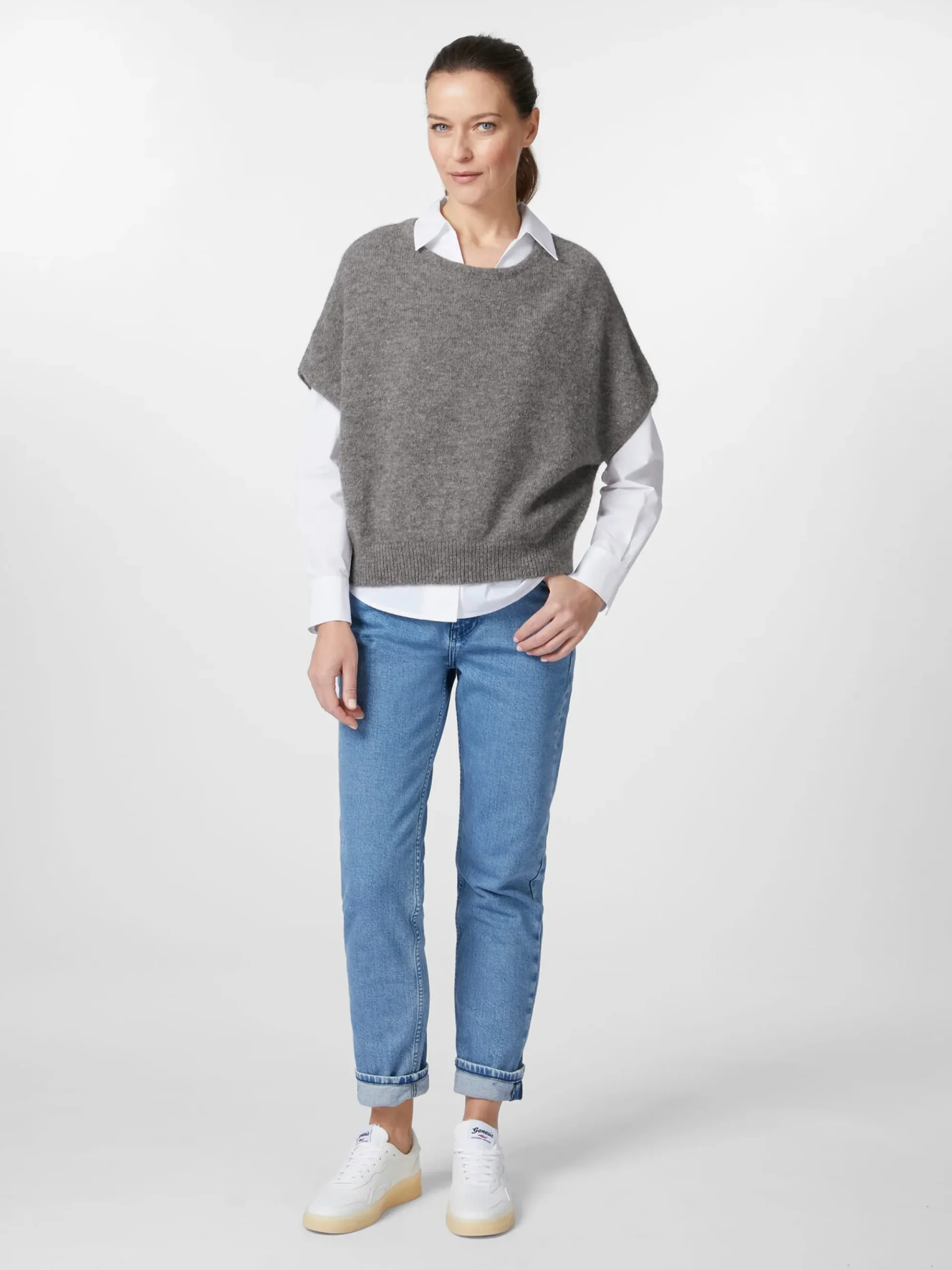 Pullover * Les Racines du Ciel Daen-trickpullunder Grau