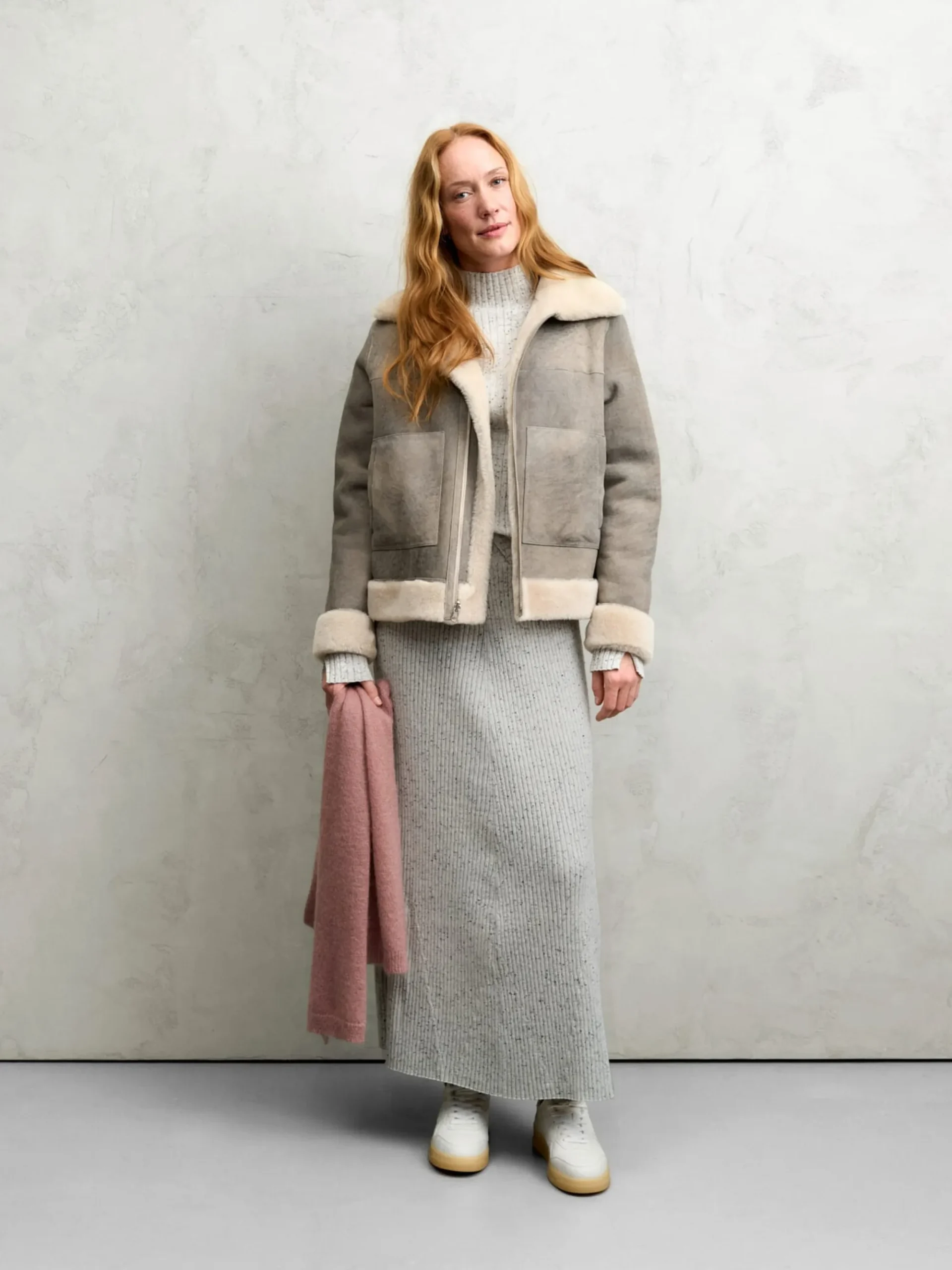 Röcke * Armedangels Daen-Strickrock eliert Hellgrau