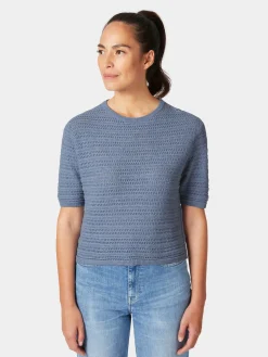 Shirts & Tops * Rifò Daen-trickhirt Hellblau