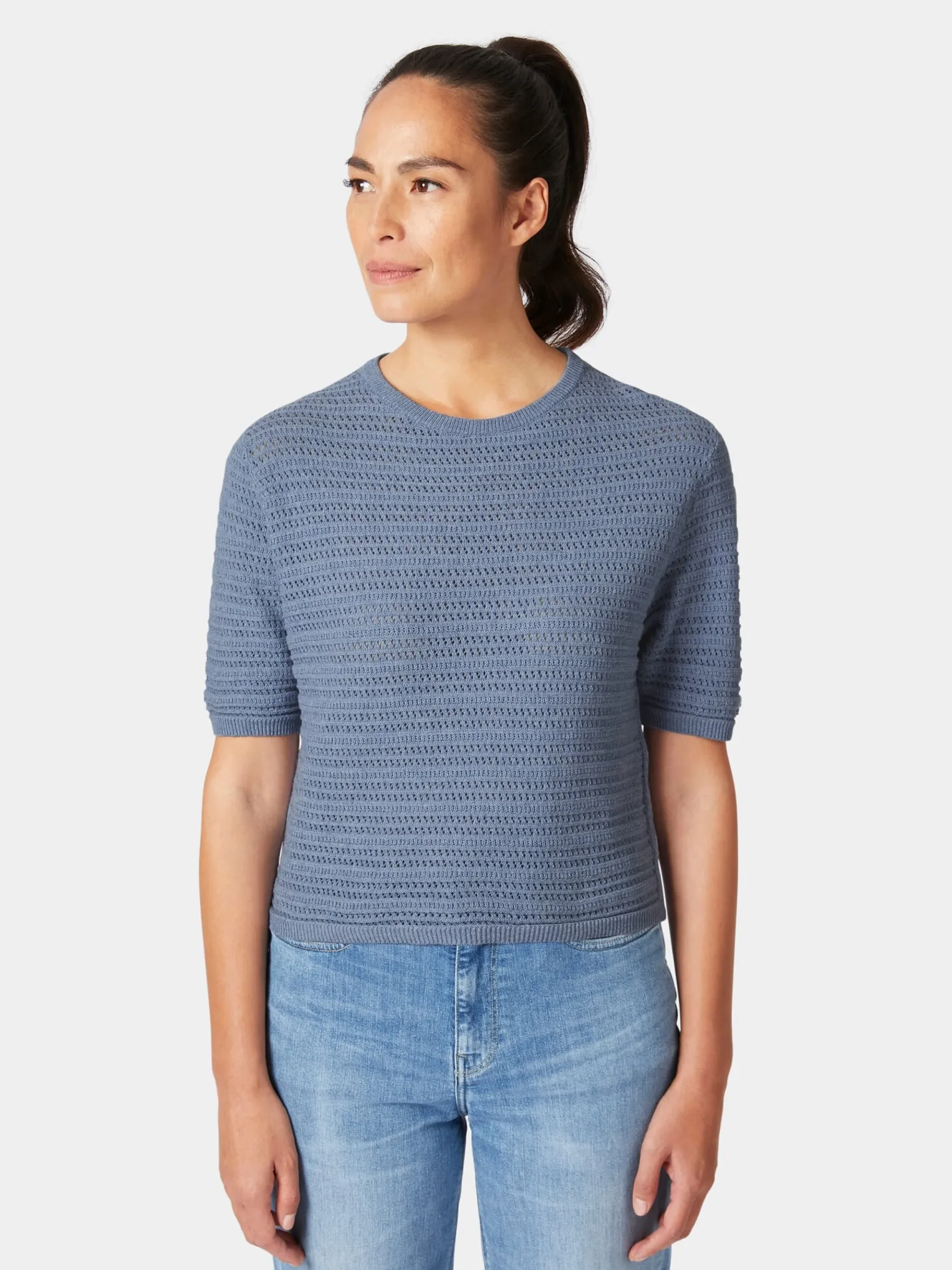 Shirts & Tops * Rifò Daen-trickhirt Hellblau