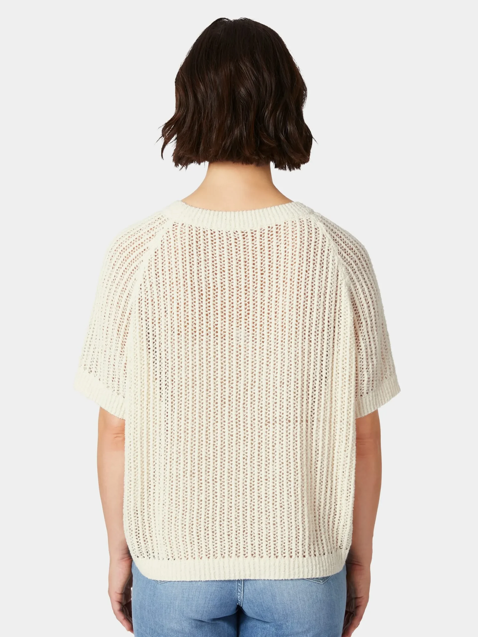 Shirts & Tops * LANIUS Damen-Strickshirt Bouclé Naturweiß