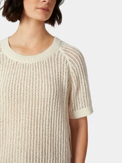 Shirts & Tops * LANIUS Damen-Strickshirt Bouclé Naturweiß