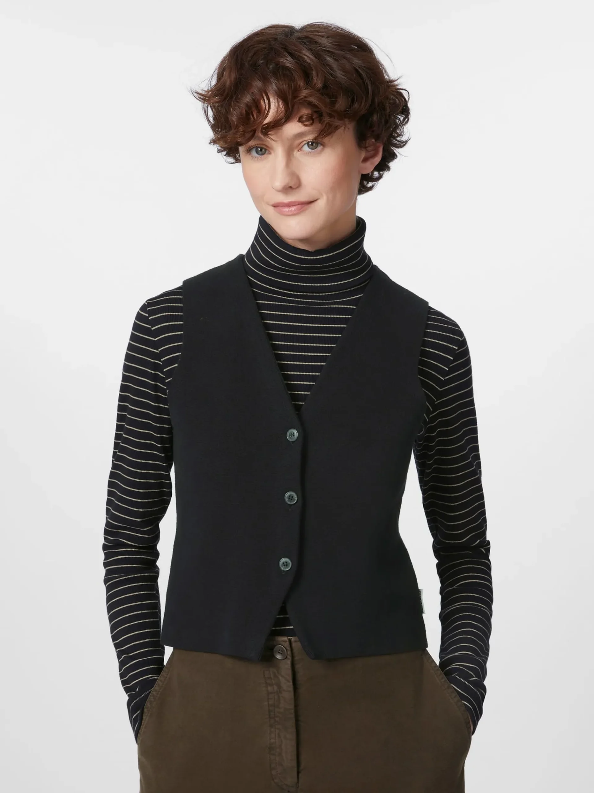 Blazer & Westen * Armedangels Damen-Strickweste Schwarz