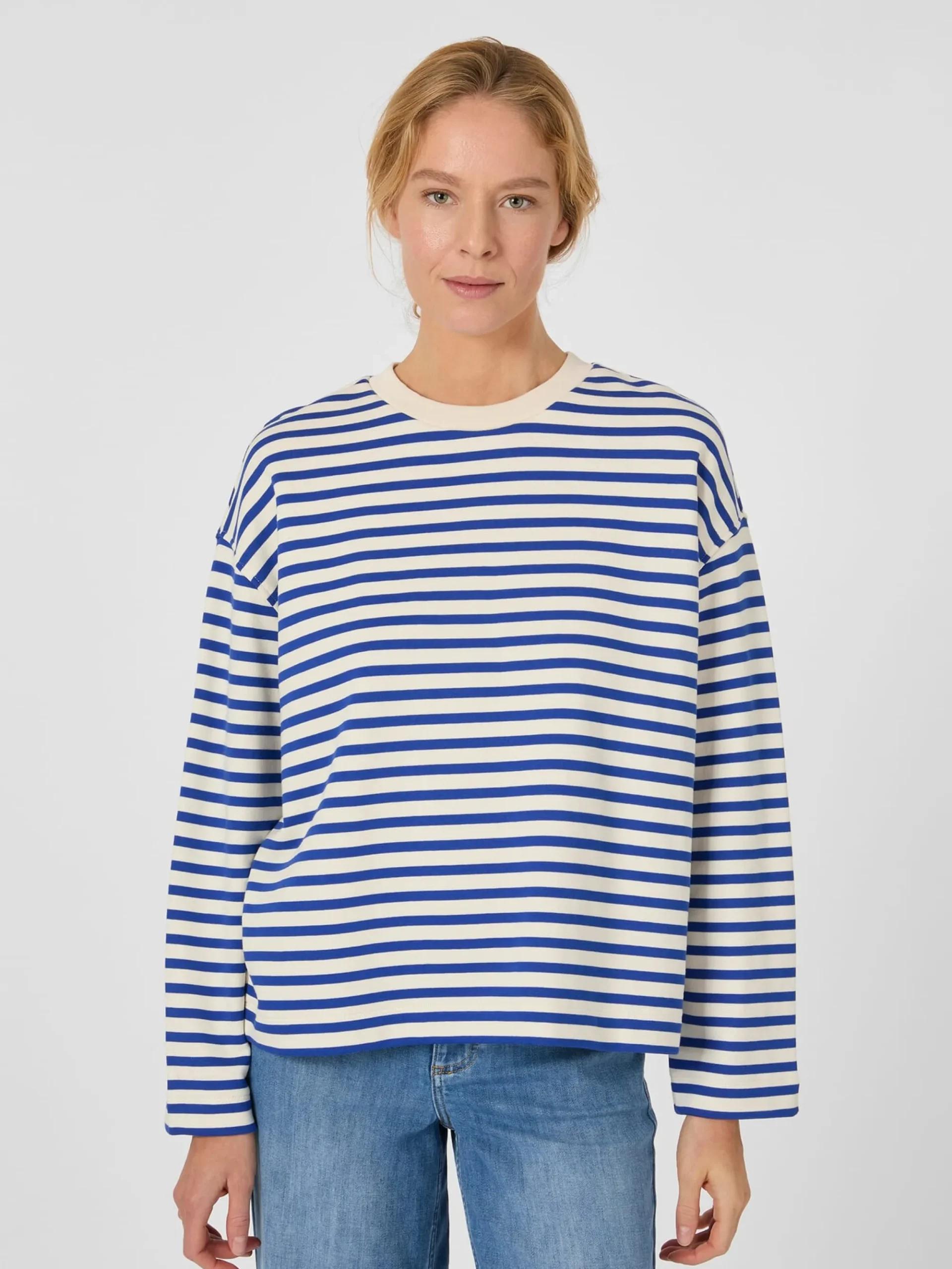 Sweatshirts & Hoodies|Pullover * Armedangels Daen-weathirt getreift
