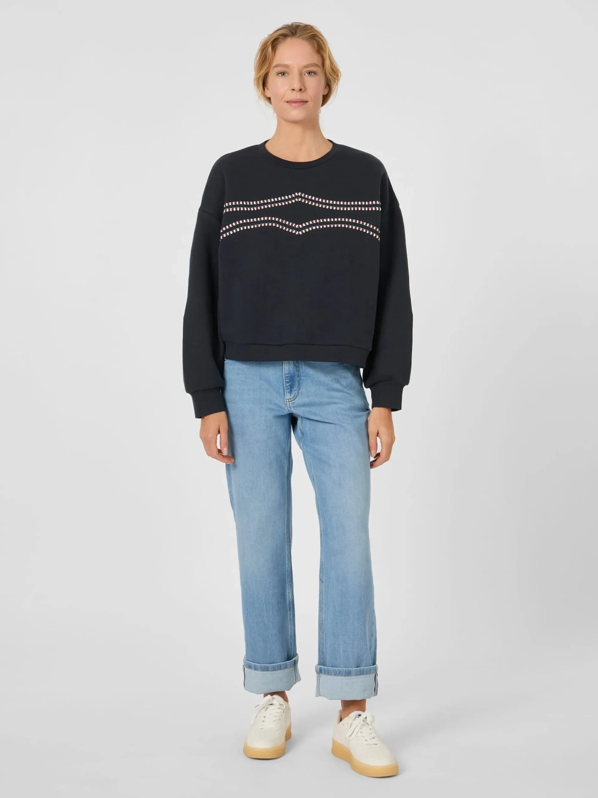 Sweatshirts & Hoodies|Pullover * LANIUS Damen-Sweatshirt Stickerei