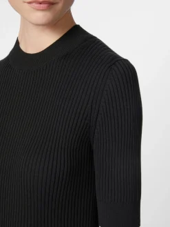 Shirts & Tops * Armedangels Damen-T-Shirt Rippe Schwarz