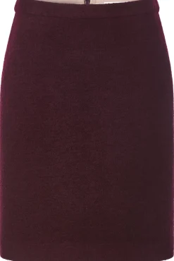 Röcke * LANIUS Damen-Walkrock kurz Bordeaux