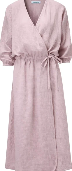 Kleider * Manufactum Damen-Wickelkleid Musselin Rosé