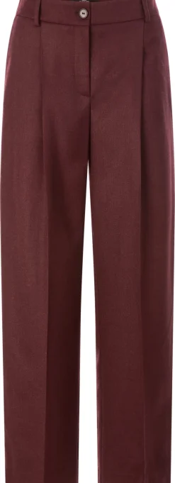 Hosen * LANIUS Damen-Wollhose Bordeaux