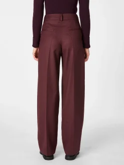 Hosen * LANIUS Damen-Wollhose Bordeaux