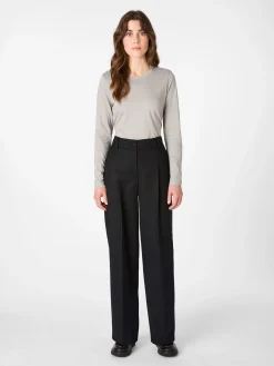 Hosen * LANIUS Damen-Wollhose Schwarz