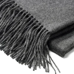 Decken * Royal Knit Decke Babyalpaka Dunkelgrau