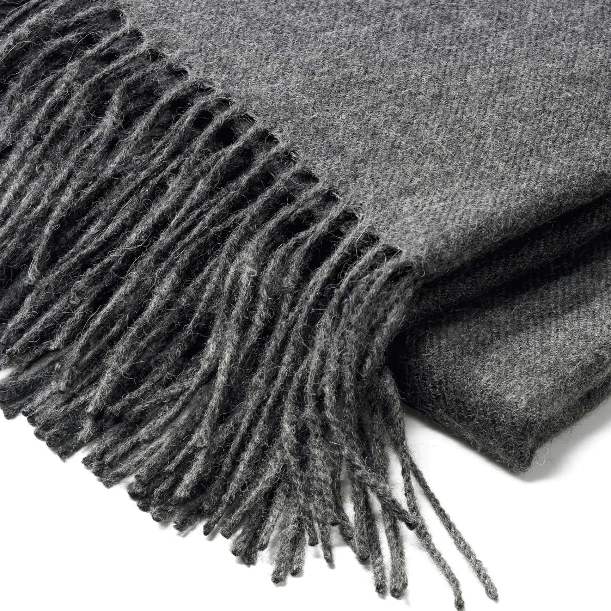 Decken * Royal Knit Decke Babyalpaka Dunkelgrau