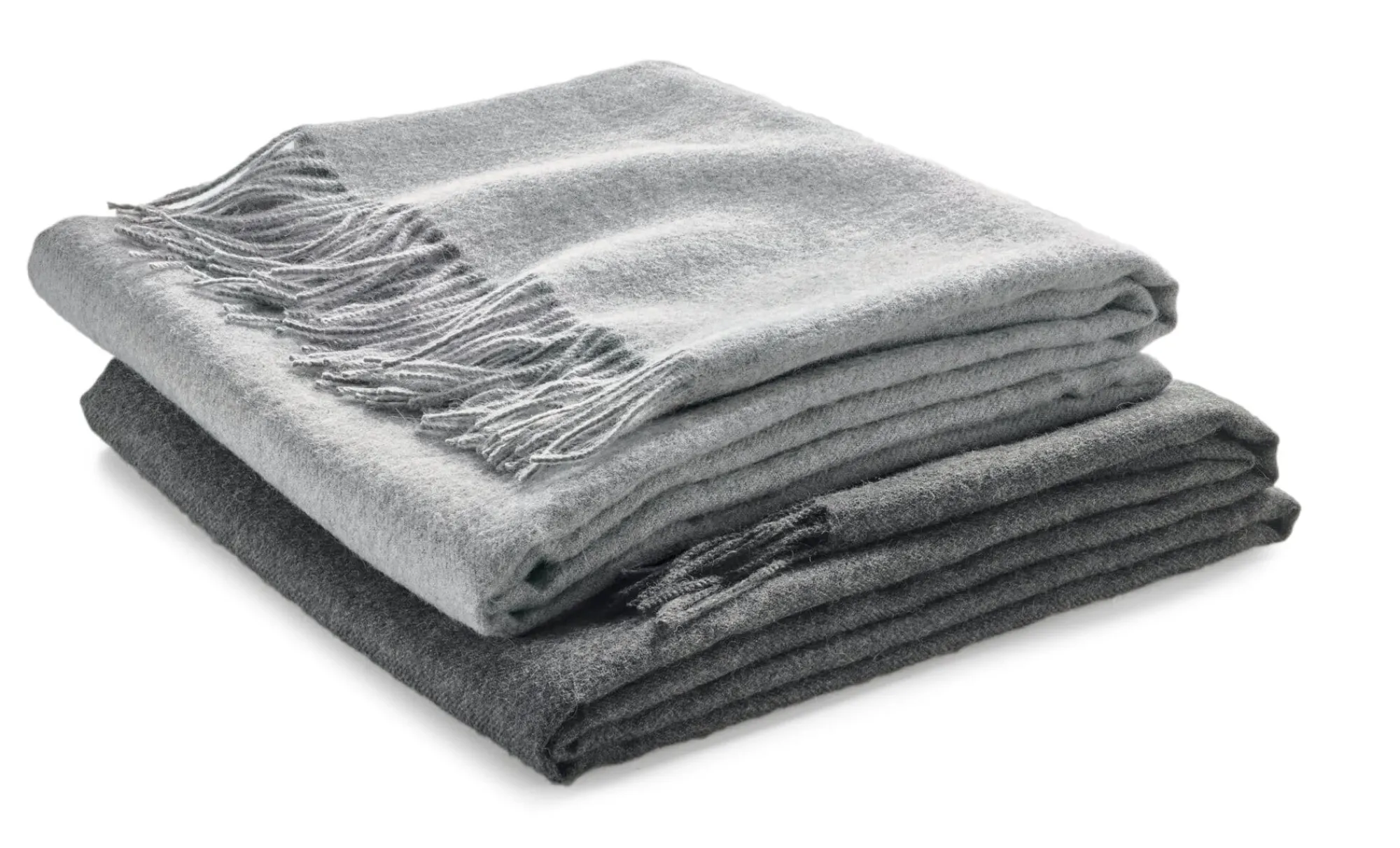 Decken * Royal Knit Decke Babyalpaka Dunkelgrau