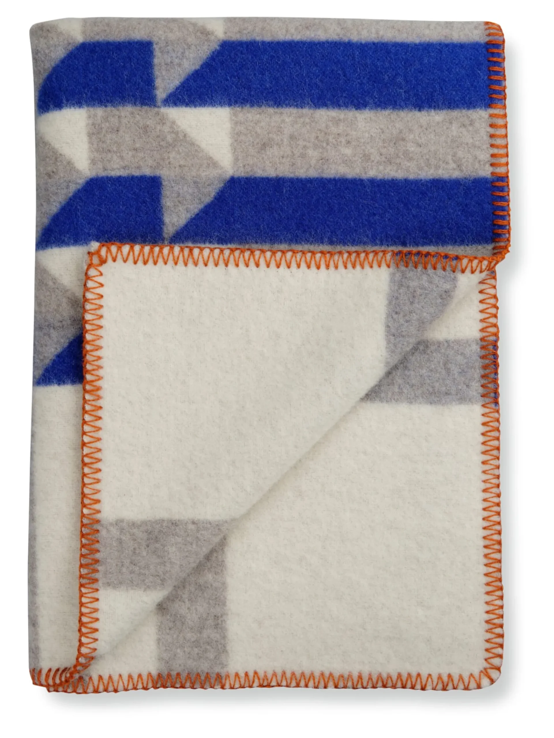 Decken * Røros Tweed Decke Kvam Blau